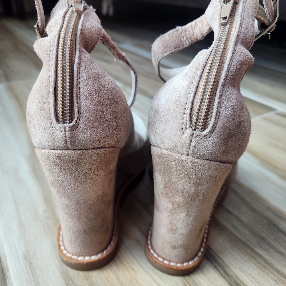 Jeffrey Campbell Suede Wedge Sandals - Picture 5 of 11